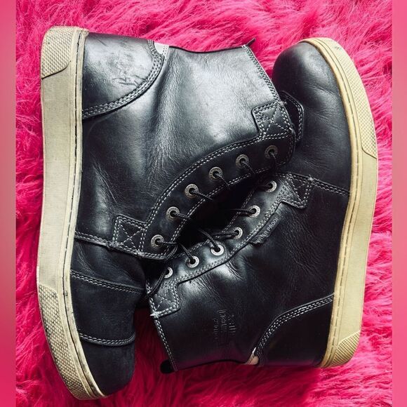 Harley-Davidson Men's SIZE 10 M Steinman Waterproof Riding Shoes, Black - Picture 3 of 11